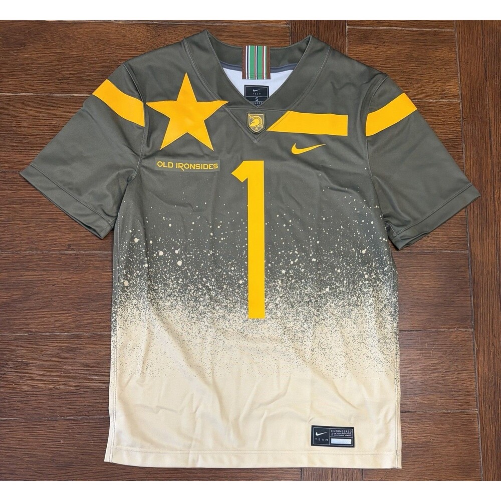 Nike Army Football Jersey Mens S Black Knights Ironsides Untouchables #1 NWT